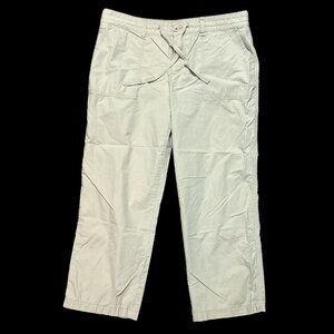Lauren Ralph Lauren  women's cotton light beige capris. Size 12